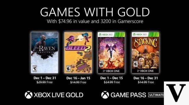 Microsoft anuncia Games with Gold de diciembre para Xbox