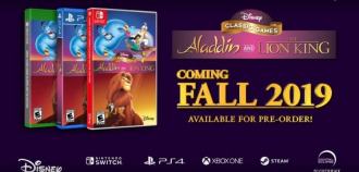 Se anuncian los remasterizadores de SNES y Mega Drive Lion King y Aladdin