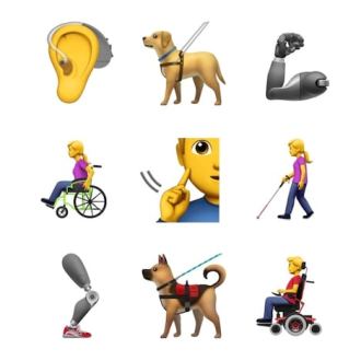 Propuesta de Apple incluye emojis que representan a personas con discapacidad