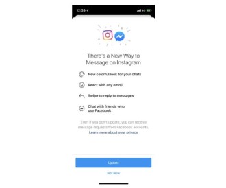 Instagram empieza a recibir la función de fusionar DMs con chats de Messenger