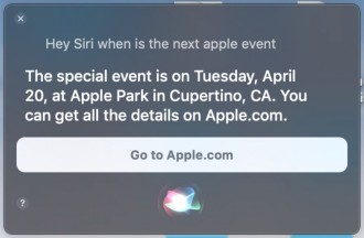 Siri informa: el próximo evento de Apple tendrá lugar el 20 de abril