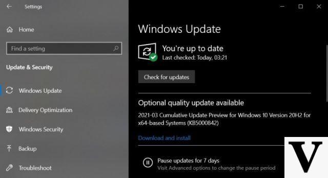 ¿Qué hay en la actualización de Windows 2021 de marzo de 5000842 (KB10)?