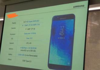 La imagen filtrada muestra las especificaciones del nuevo Galaxy J7 Duo 2018