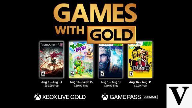 Xbox: juegos de Games With Gold de agosto de 2021 revelados