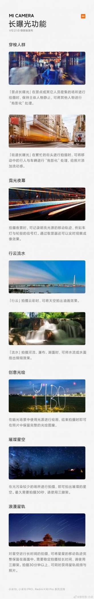 Xiaomi Mi 10 Series and Redmi K30 received native camera update