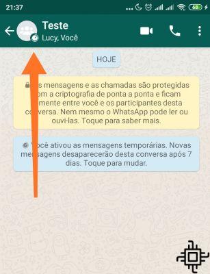 How to enable temporary messages on WhatsApp