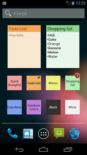 ColorNote, una aplicación para Android sencilla pero potente