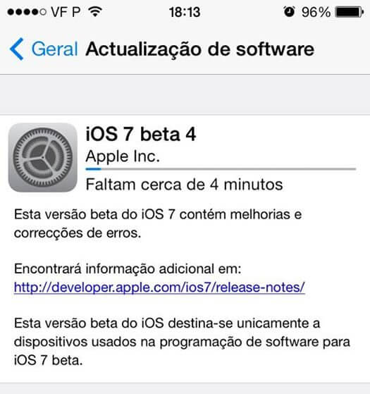 Apple lance iOS 7 Beta 4 pour iPhone, iPad et iPod Touch